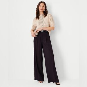 Ann Taylor Black Wide Leg Pants NWT